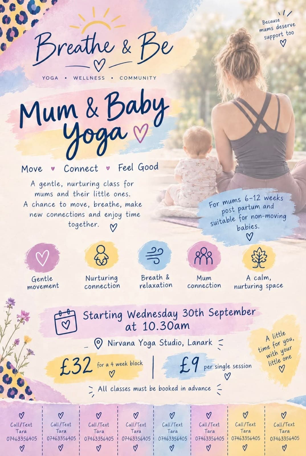 Mum and Baby Yoga at Nirvana Yoga Studio